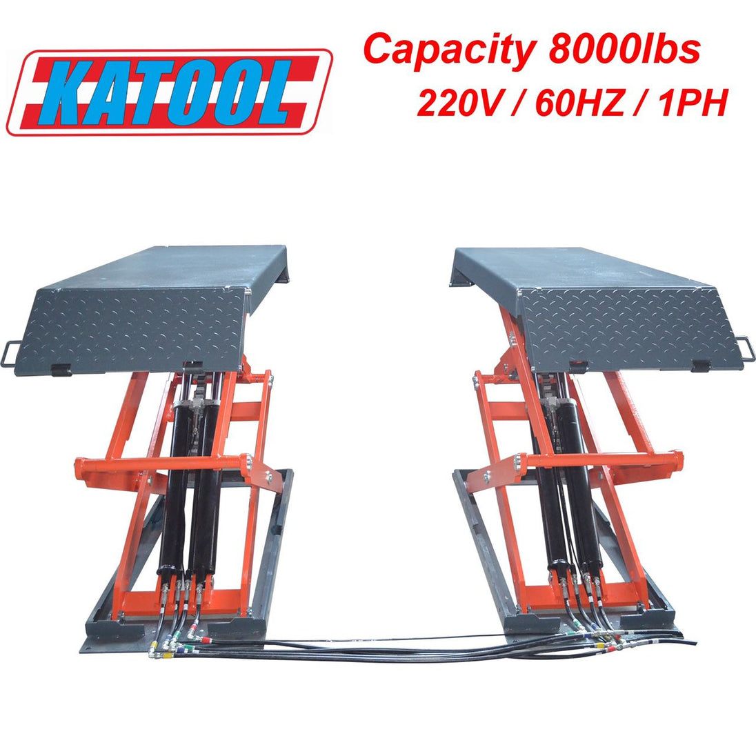 Katool KT-X95 Full-Rise Scissor Lift - 8,000 lbs Flush Mount - view 3