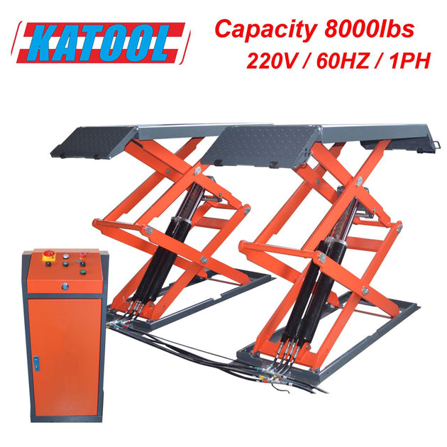 Katool KT-X95 Full-Rise Scissor Lift - 8,000 lbs Flush Mount - view 2