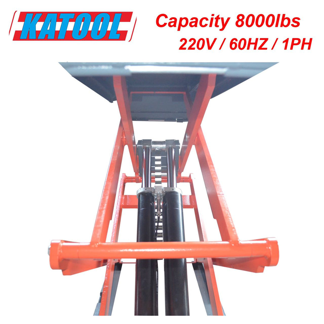 Katool KT-X95 Full-Rise Scissor Lift - 8,000 lbs Flush Mount - view 4