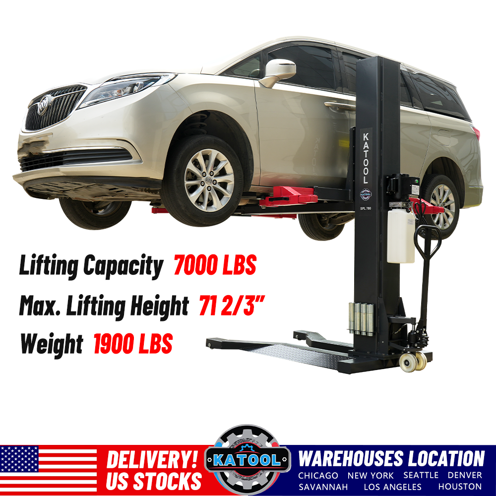 Katool KT-SPL700 Single Post Lift - 7,000 lbs Mobile Column - view 4