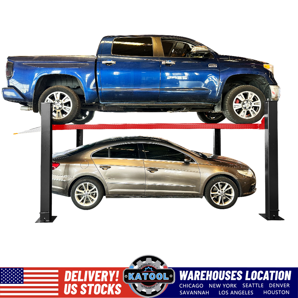Katool KT-4H950 Four Post Parking Lift - 9,500 lbs with Casters - view 3