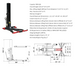 Katool KT-SPL700 Single Post Lift - 7,000 lbs Mobile Column - view 3
