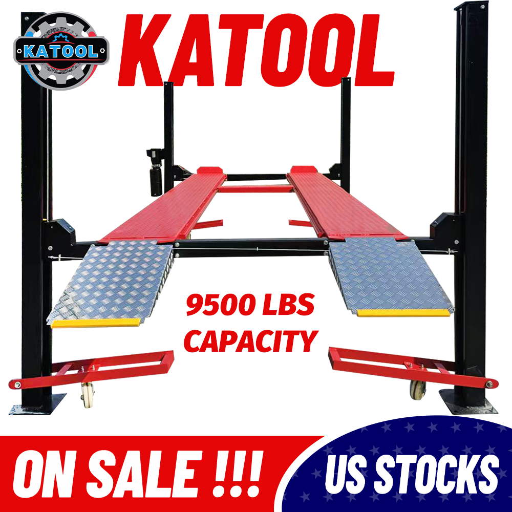 Katool KT-4H950 Four Post Parking Lift - 9,500 lbs with Casters - view 2