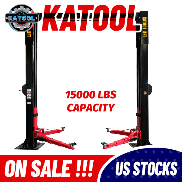 Katool KT-M150D Two Post Car Lift - 15,000 lbs Direct Drive