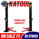 Katool KT-M150D Two Post Car Lift - 15,000 lbs Direct Drive