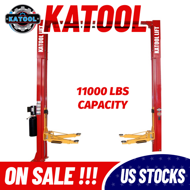 Katool KT-M110 Two Post Car Lift - 11,000 lbs Clear Floor - view 2