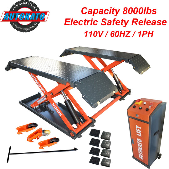 Katool KT-X85 Electric Lock Release Scissor Lift - 8,000 lbs Mid-Rise - view 2