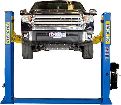 Katool KT-H115Z Two Post Car Lift - 11,000 lbs Floor Plate, 4.0 HP