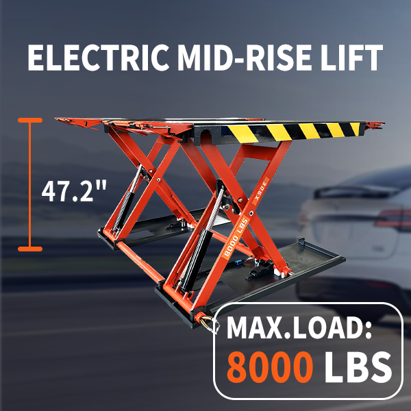 Katool KT-X90E Electric Lock Release Scissor Lift - 8,000 lbs, 47" Rise - view 3